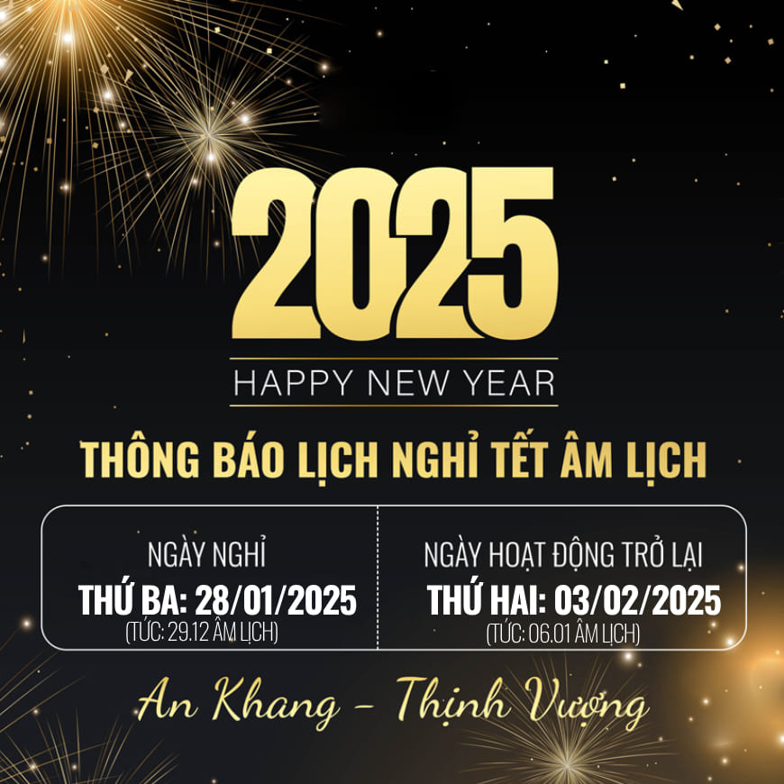 thông báo nghỉ tết 2025